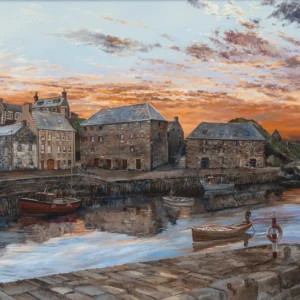 Quiet Harbour Crimson Sky