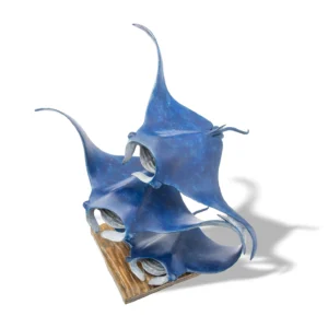 Bronze Manta Rays Triple Sculpture Edition 18 of 18