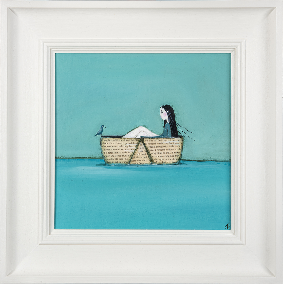 Floating Away in A Paper Boat