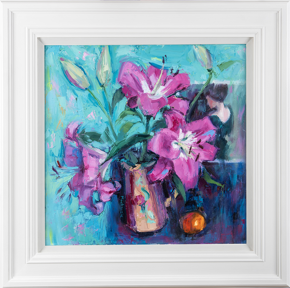 Turquoise and Pink Lillies